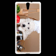 Coque Sony Xperia C5 Chiot chef cuisinier