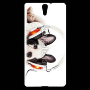 Coque Sony Xperia C5 Chien et musique