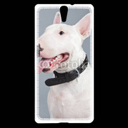 Coque Sony Xperia C5 Portrait de Bull terrier blanc 5