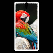 Coque Sony Xperia C5 Macaw bleu et rouge 75