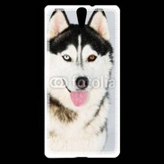 Coque Sony Xperia C5 portrait Husky 500