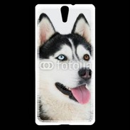 Coque Sony Xperia C5 portrait Husky 510