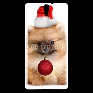 Coque Sony Xperia C5 Chiot de noël 810
