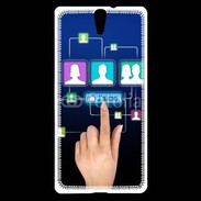 Coque Sony Xperia C5 Réseau social