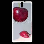 Coque Sony Xperia C5 Cerise et bouche 3