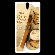 Coque Sony Xperia C5 Lingot et pièces d'or