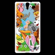 Coque Sony Xperia C5 Animaux cartoon