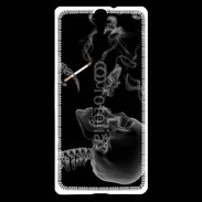 Coque Sony Xperia C5 Squelette fumeur