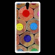 Coque Sony Xperia C5 Art crayon de couleur