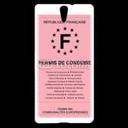 Coque Sony Xperia C5 Permis de conduire