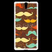 Coque Sony Xperia C5 Fond en moustache