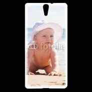 Coque Sony Xperia C5 Bébé à la plage
