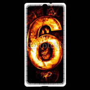 Coque Sony Xperia C5 Six en feu