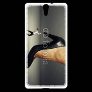 Coque Sony Xperia C5 Homme sous escarpin