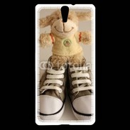 Coque Sony Xperia C5 peluche et converses