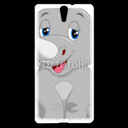 Coque Sony Xperia C5 Rhinocéros Cartoon 500