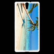 Coque Sony Xperia C5 Palmier sur la plage tropicale