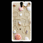 Coque Sony Xperia C5 Toi et moi sur la plage