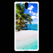 Coque Sony Xperia C5 Petite île tropicale sur l'océan indien