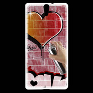 Coque Sony Xperia C5 Love graffiti