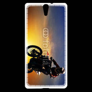 Coque Sony Xperia C5 Motocross et soleil