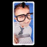 Coque Sony Xperia C5 jeune Geek avec clavier