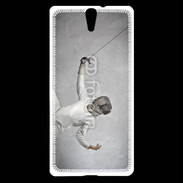 Coque Sony Xperia C5 Escrime noir et blanc