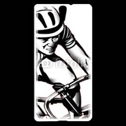 Coque Sony Xperia C5 Dessin de cycliste