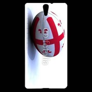 Coque Sony Xperia C5 Ballon de rugby Georgie