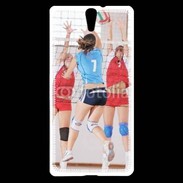 Coque Sony Xperia C5 Joueuses de volleyball au filet 2