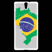 Coque Sony Xperia C5 Drapeau Brésil coupe du monde 2014