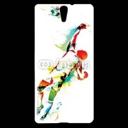 Coque Sony Xperia C5 Gardien de football en couleurs 500