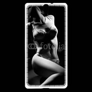 Coque Sony Xperia C5 Charme noir et blanc
