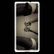 Coque Sony Xperia C5 Femme et menottes