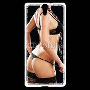 Coque Sony Xperia C5 Lingerie de charme avec cravate