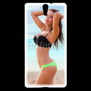 Coque Sony Xperia C5 Belle femme à la plage 10