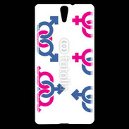 Coque Sony Xperia C5 Symboles homme femme