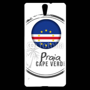 Coque Sony Xperia C5 Logo Cap Vert