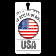 Coque Sony Xperia C5 Logo USA