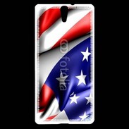 Coque Sony Xperia C5 Drapeau USA 750