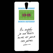 Coque Sony Xperia C5 Les potes Bonus offensif-défensif Blanc