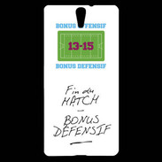 Coque Sony Xperia C5 Fin de match Bonus offensif-défensif Blanc