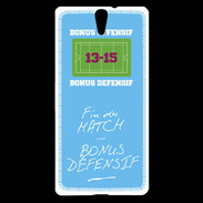 Coque Sony Xperia C5 Fin de match Bonus offensif-défensif Bleu