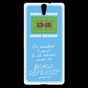 Coque Sony Xperia C5 1 point bonus offensif-défensif Bleu