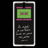 Coque Sony Xperia C5 Les potes Bonus offensif-défensif Noir