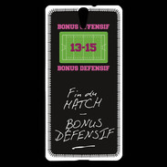 Coque Sony Xperia C5 Fin de match Bonus offensif-défensif Noir