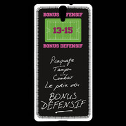 Coque Sony Xperia C5 Plaquage Bonus offensif-défensif Noir