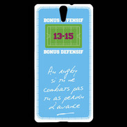 Coque Sony Xperia C5 Le combat Bonus offensif-défensif Bleu