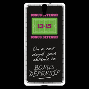 Coque Sony Xperia C5 Obtenir le Bonus offensif-défensif Noir