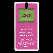 Coque Sony Xperia C5 Obtenir le Bonus offensif-défensif Rose